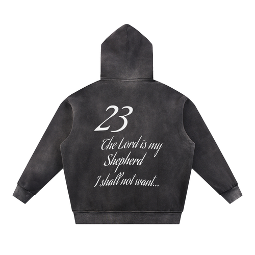 Sun Fade Contrast Tape Fleece Hoodie