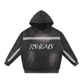 Sun Fade Contrast Tape Fleece Psalms 23 Hoodie
